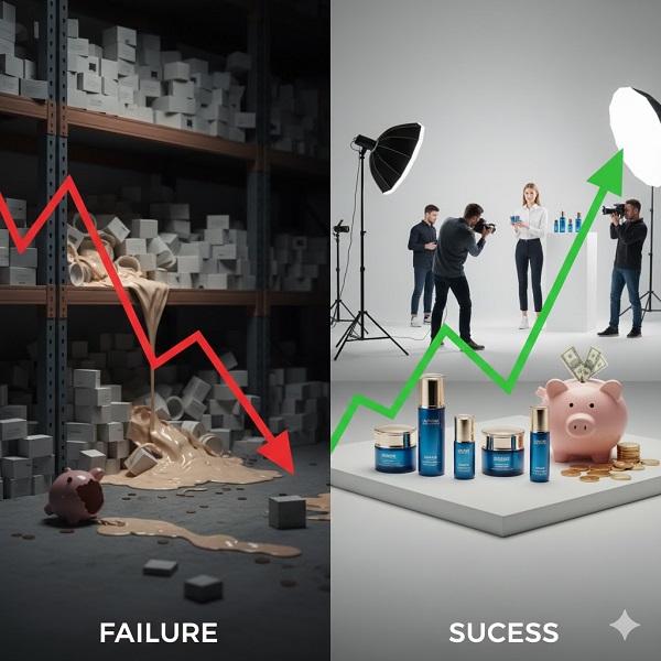 Gia công mỹ phẩm thất bại