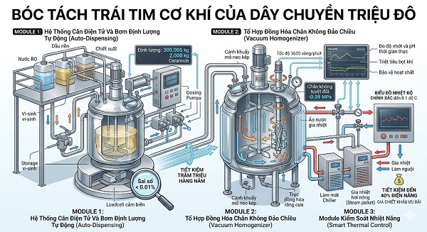dây chuyền sản xuất mỹ phẩm