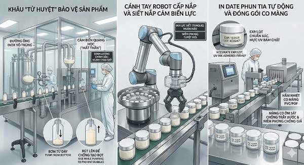 dây chuyền sản xuất mỹ phẩm
